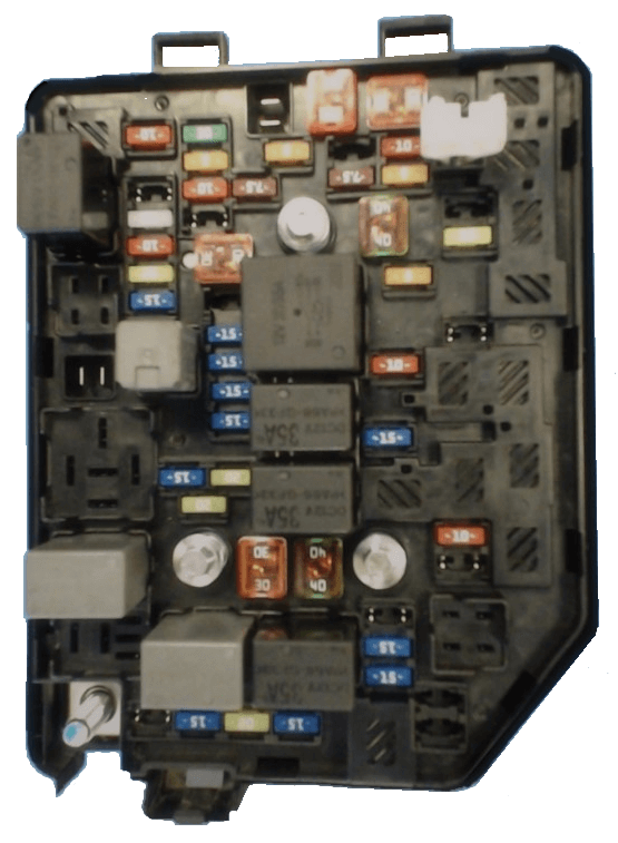 Photo of Chevrolet Spark M400 engine compartment fuse box